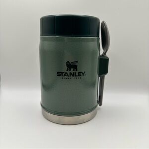 Stanley Classic Legendary Food Jar 14oz Green Thermos Spork New